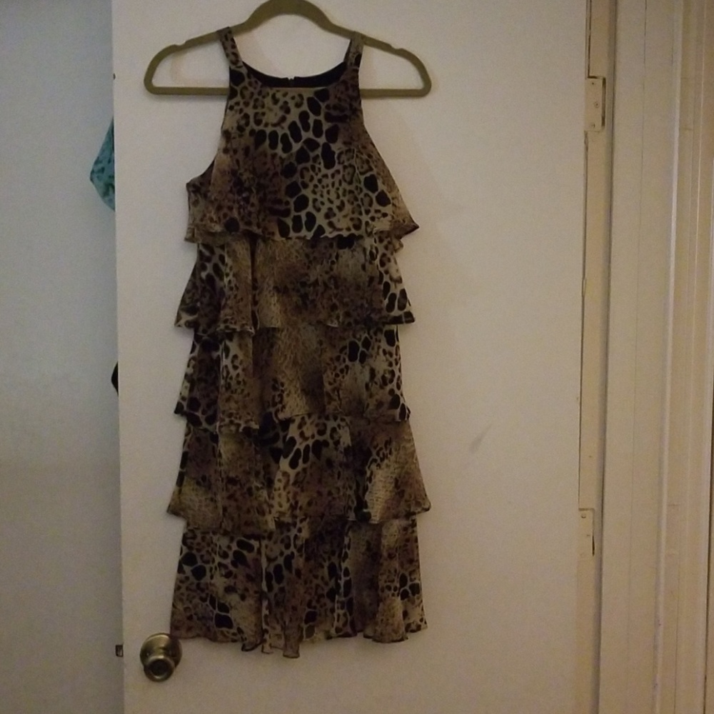 Tiered chiffon dress